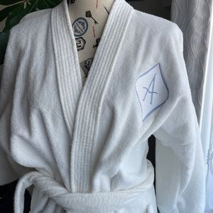 New - Cannon Royal Family Monogramed 'A' Bath Robe